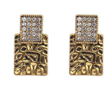 African Ancient Jewelry Fashion Hollow Out Diamond Jewelry Earring